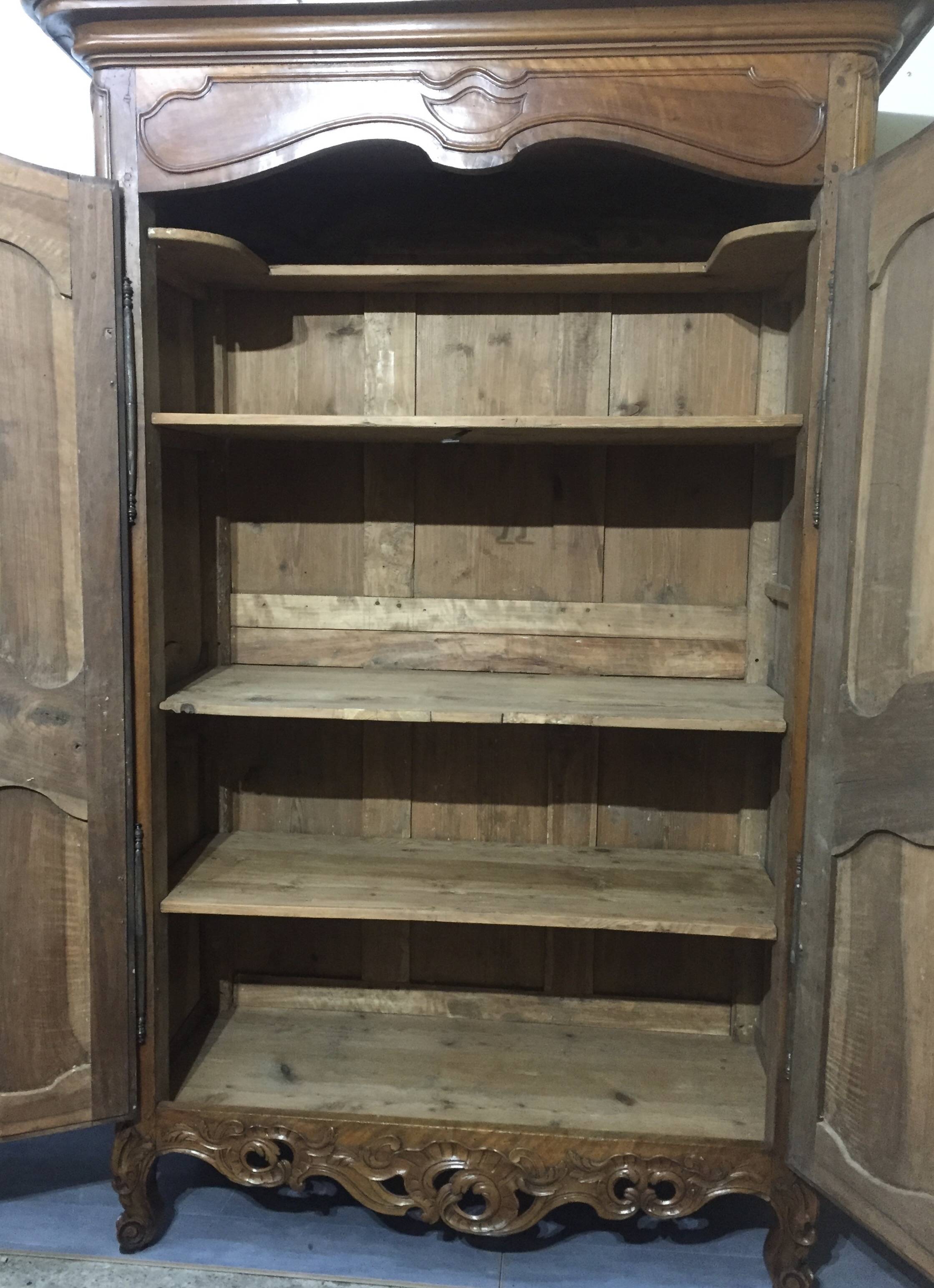 19th century openwork Provençal wardrobe