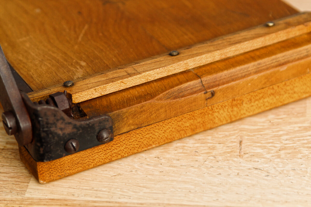 Old cutter, wood and metal