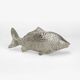 Silver metal fish napkin holder