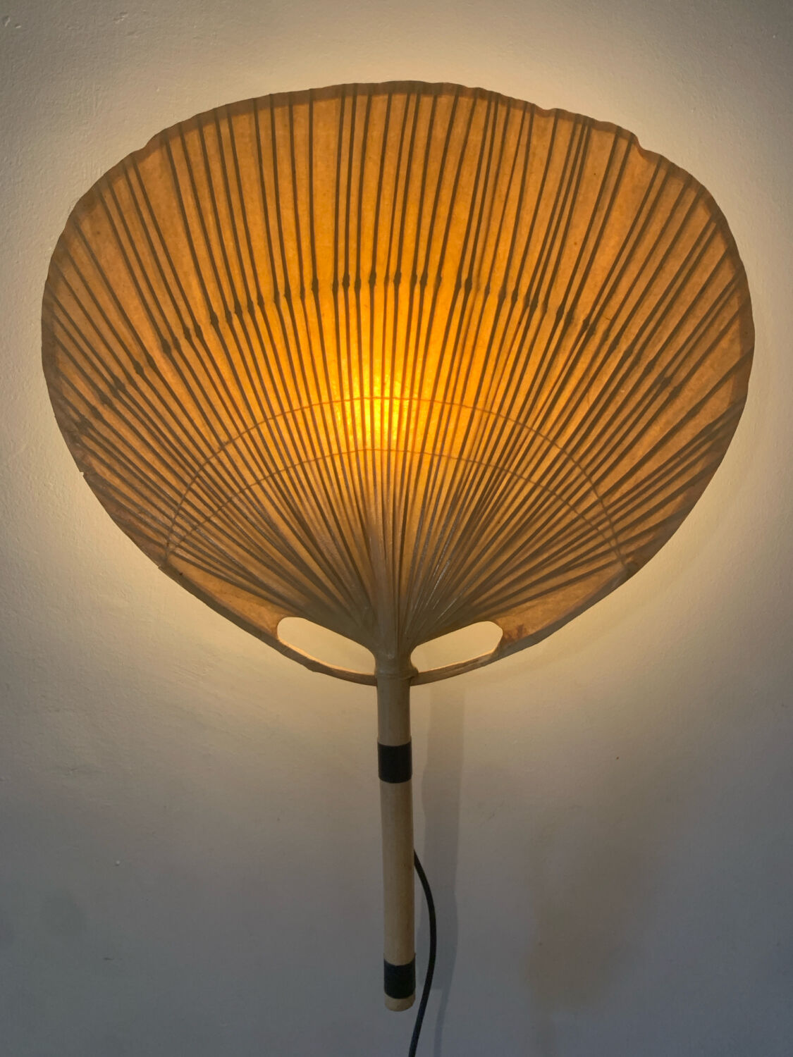 Uchiwa wall light pair by Ingo Maurer