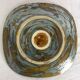 Quimper handmade ceramic square plate, signed