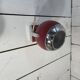 Pair of vintage chrome metal eyeball wall lights from the 70s