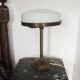 Old Art Deco Table Lamp in Brass & Glass