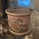 Mini porcelain cache-pot in Chinese style with its saucer.