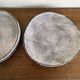 Set of 8 brutalist plates 1970 grey Niederviller Twilight