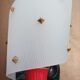 Pair of vintage wall lights Rockabilly 1950s brass, black and red Set of Two
