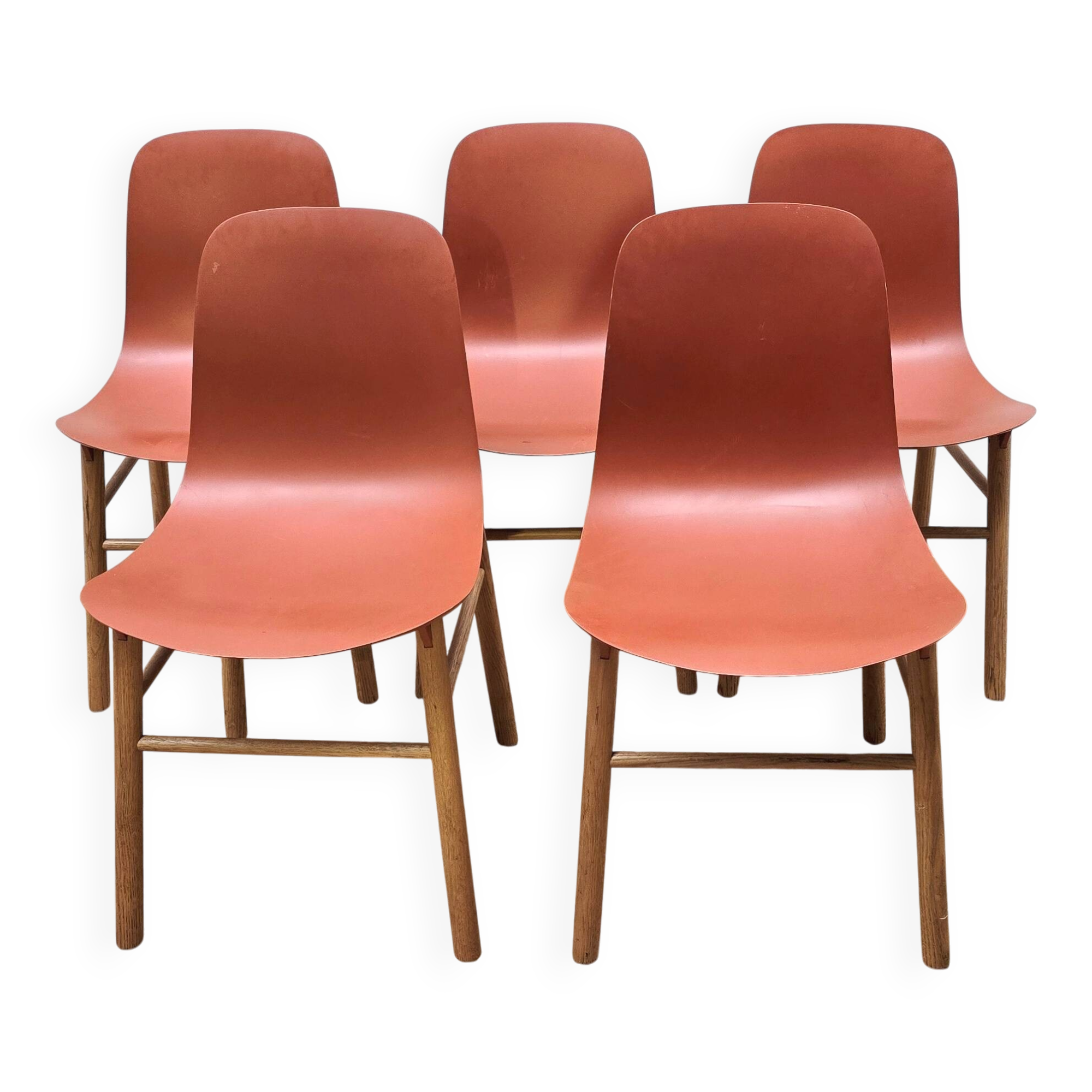 Set of 5 Sharky chairs, Kristalia