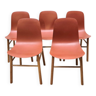 Set of 5 Sharky chairs, Kristalia