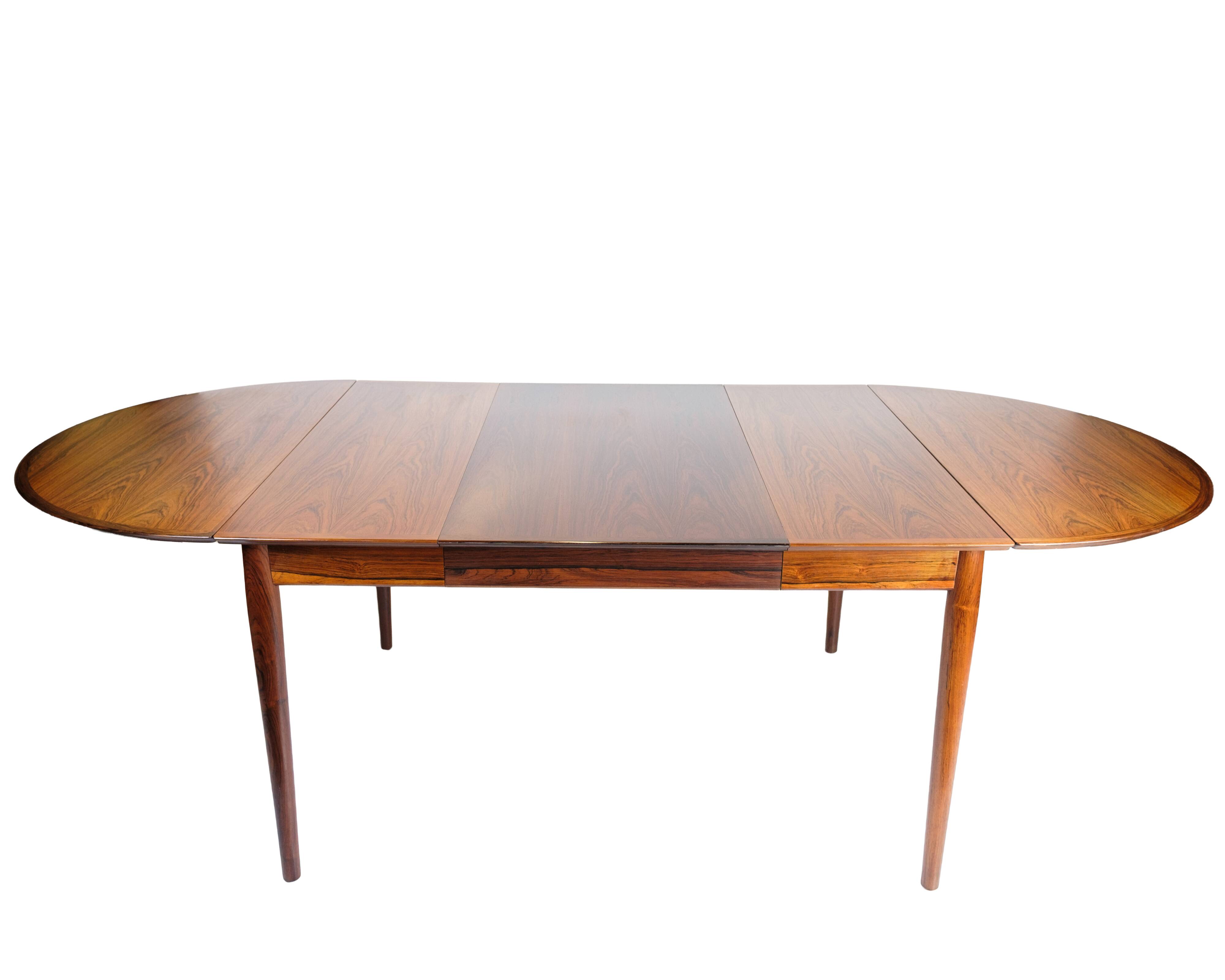 Dining table with extension & flaps - Rosewood - Arne Vodder - Danish design - 1960s