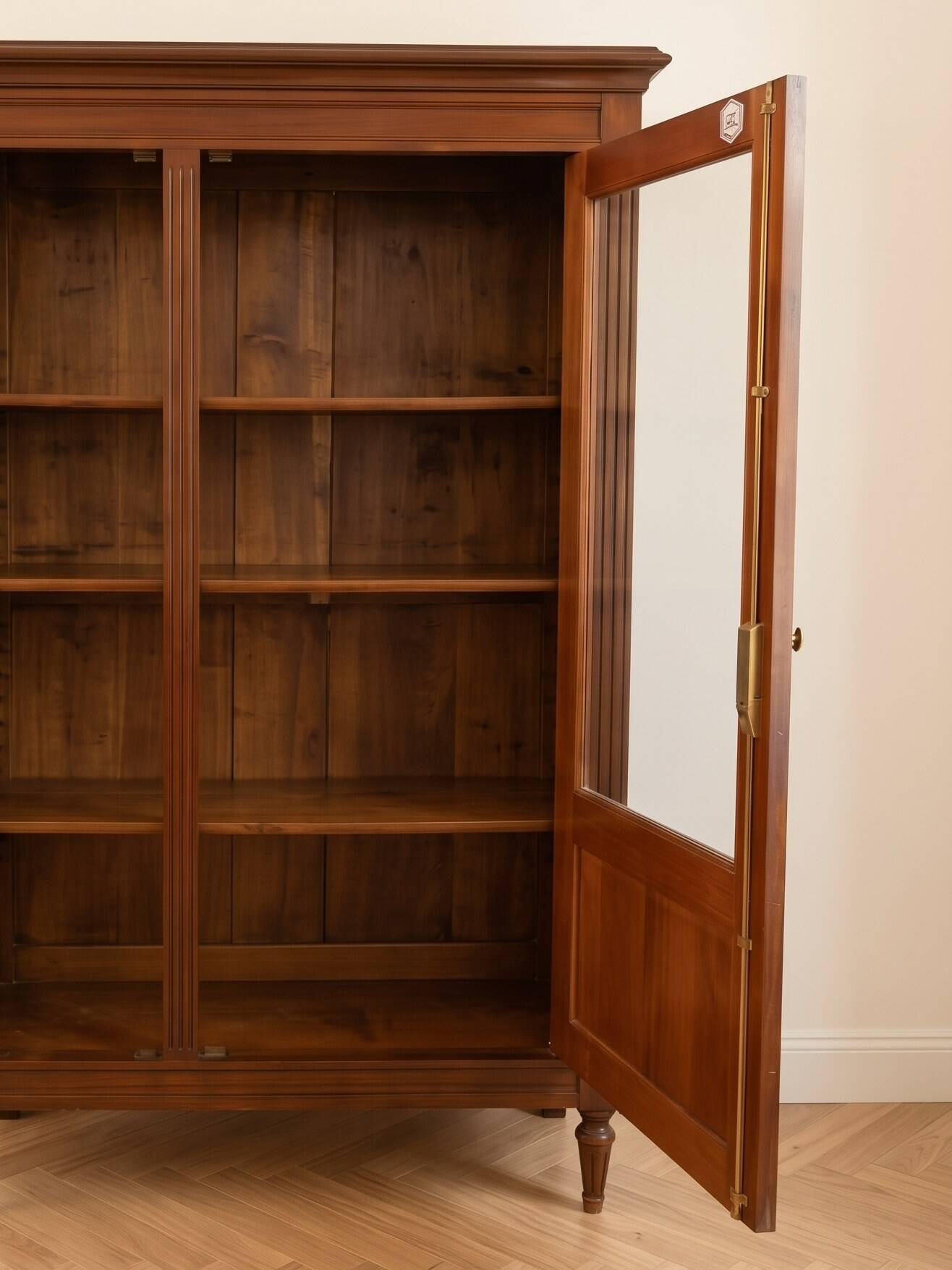 Louis XVI display cabinet in mahogany