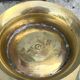 French Brass Cloisonné Style Champagne Bucket with Hand-Painted Fruit