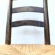 Brutalist straw wooden chair