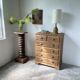 1950 oak chiffonier chest of drawers