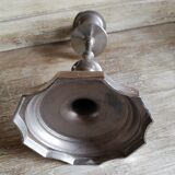 Silver metal candlestick
