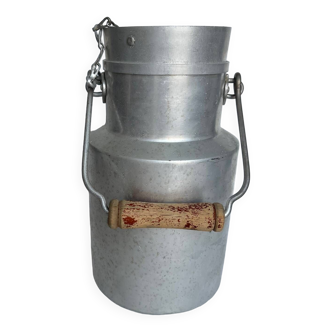 Old aluminum milk jug 1.5 liters