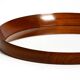 Beautiful round 1960s teak wall mirror by TH. POSS 'EFTF Copenhagen Denmark