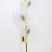 J.T. Kalmar Two Pairs of Large Floral Wall Sconces Auguri in Brass, Austria, 1950s