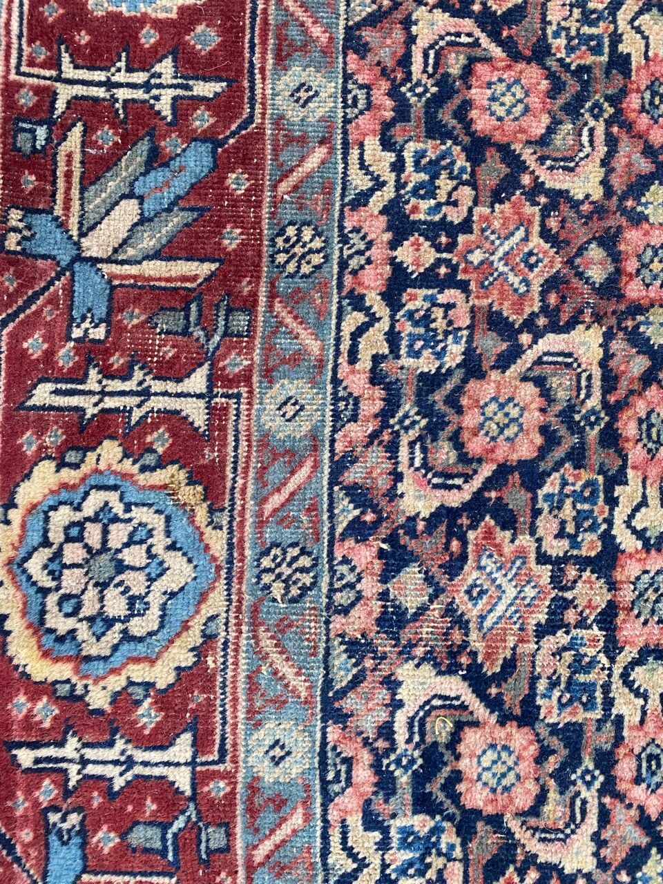 Antique Iranian Tabriz Handmade Rug 134x178 cm