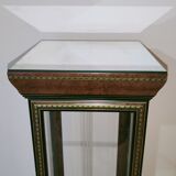 Wooden showcase and gilded motifs 1970