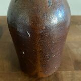 Old glazed stoneware bottle