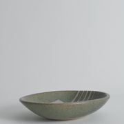 Bol en grès fait main de style mid-century moderne avec motif abstrait, années 1960