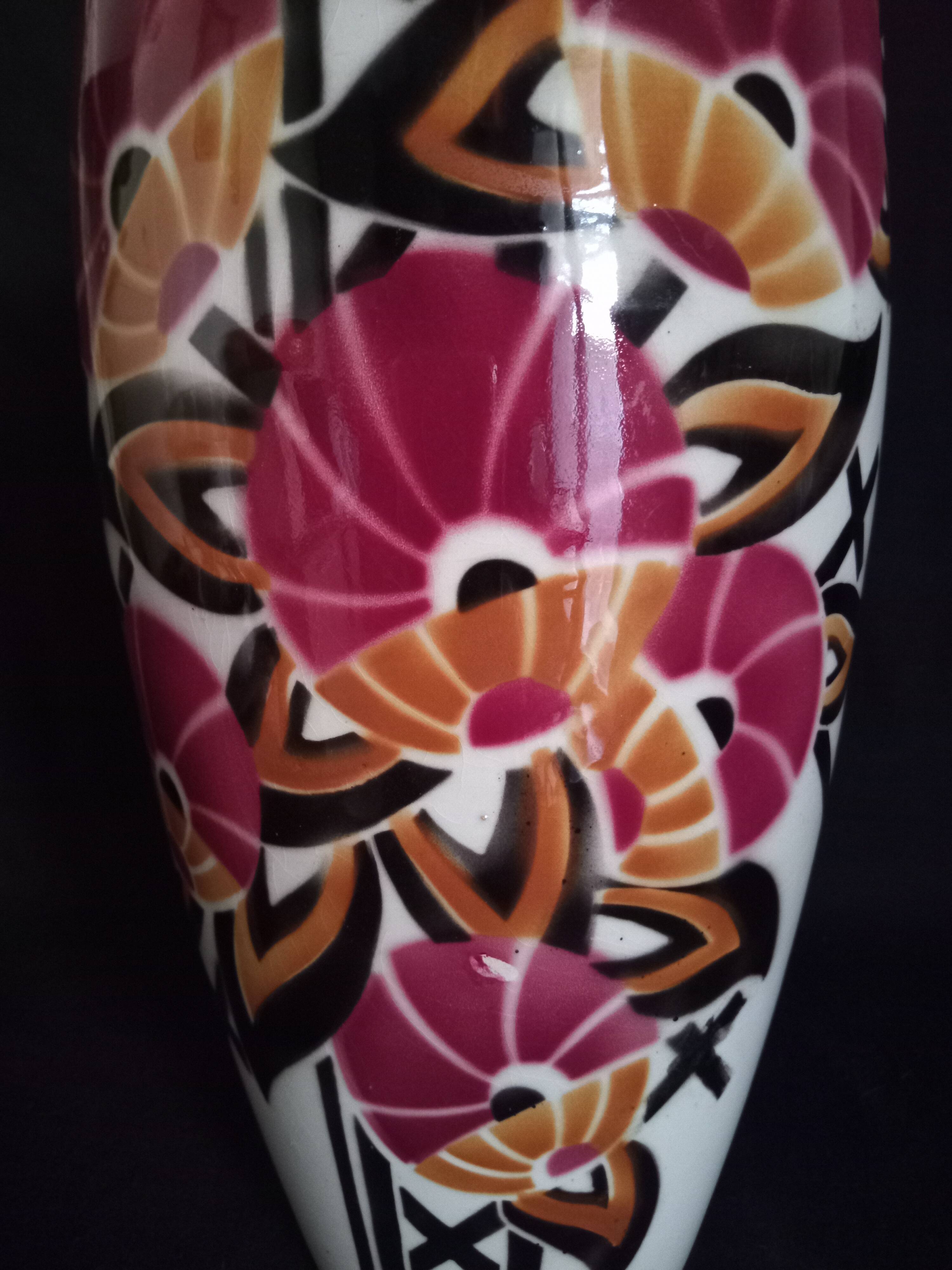 Keller & Guérin Luneville - Art Deco vase model "Pergola"