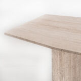 Table à manger en marbre travertin, Italie, années 90