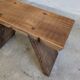 Banc / tabouret vintage bois ancien bohème