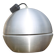 Space age aluminum pendant light, vintage ceiling lamp, ball lamp
