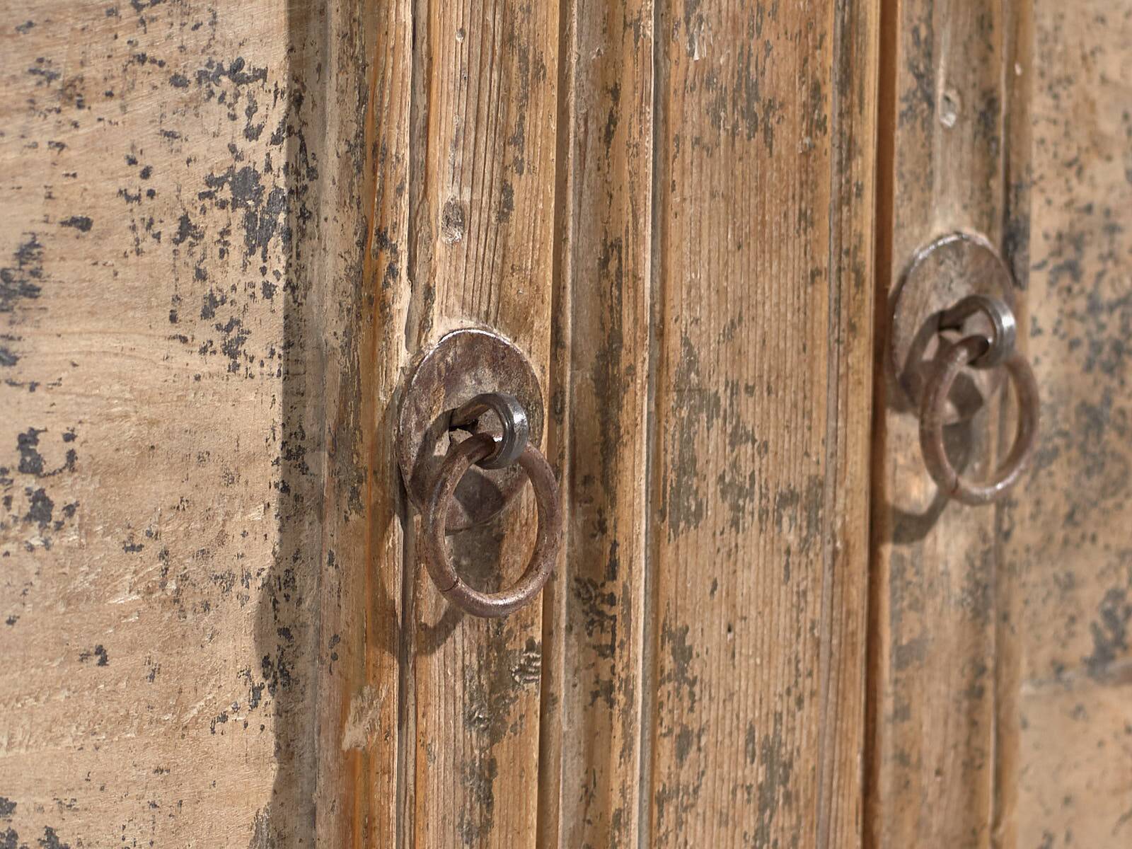 Small antique sideboard with grey patina (circa 1900) #80