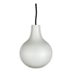 White glass drop-shaped pendant by Peill and Putzler 1960
