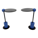Pair of side table Edward Geluk for Arco – 1980’s ‘Piccolo’ postmodern Memp