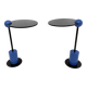 Paire de tables d'appoint Edward Geluk pour Arco – 'Piccolo' postmoderne Memp des années 1980