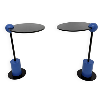 Pair of side table Edward Geluk for Arco – 1980’s ‘Piccolo’ postmodern Memp
