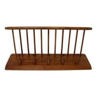 Midcentury Wooden Wall Coat Rack by ULUV - Czechoslovakia, 1960s