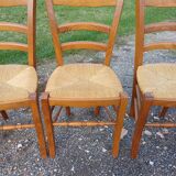 6 Straw Chairs