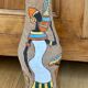 Very large vase Fratelli Fanciullacci scarified ceramic