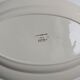 Oval plate Sarreguemines cream with pink gilding, antique.