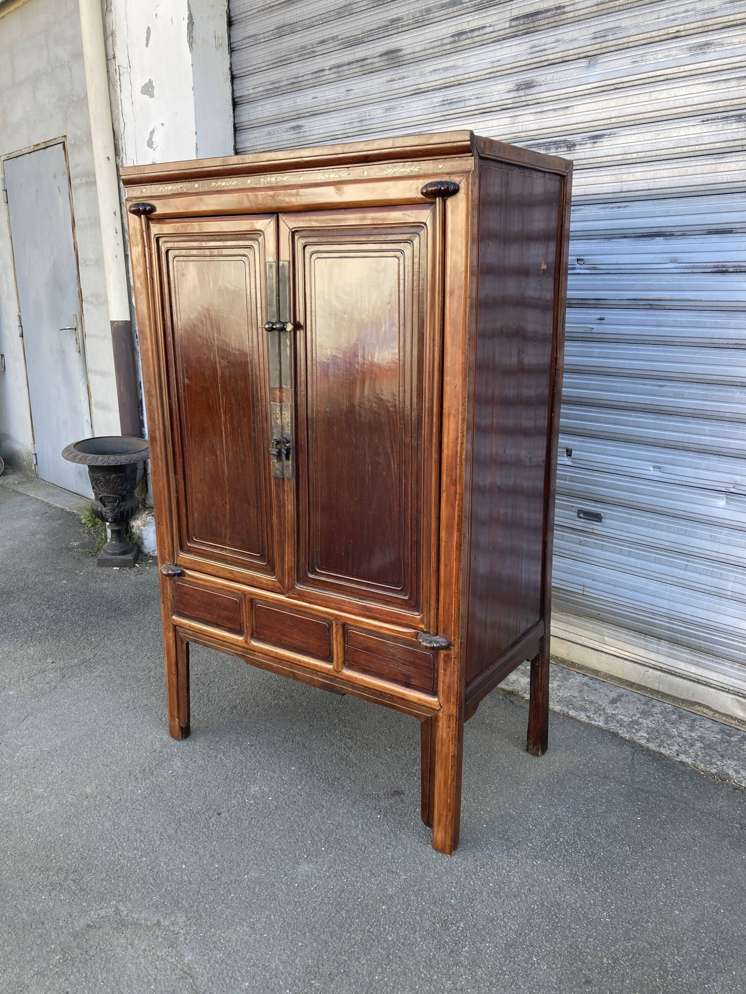 Old Chinese furniture with ivory inlay