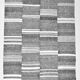 White & Black Striped Oversize Kilim Rug, 206x304Cm
