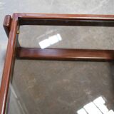 Vintage teak and glass coffee table