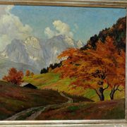 Erwin Kettemann landscape in the Tyrolean Alps, oil on canvas around 1930
