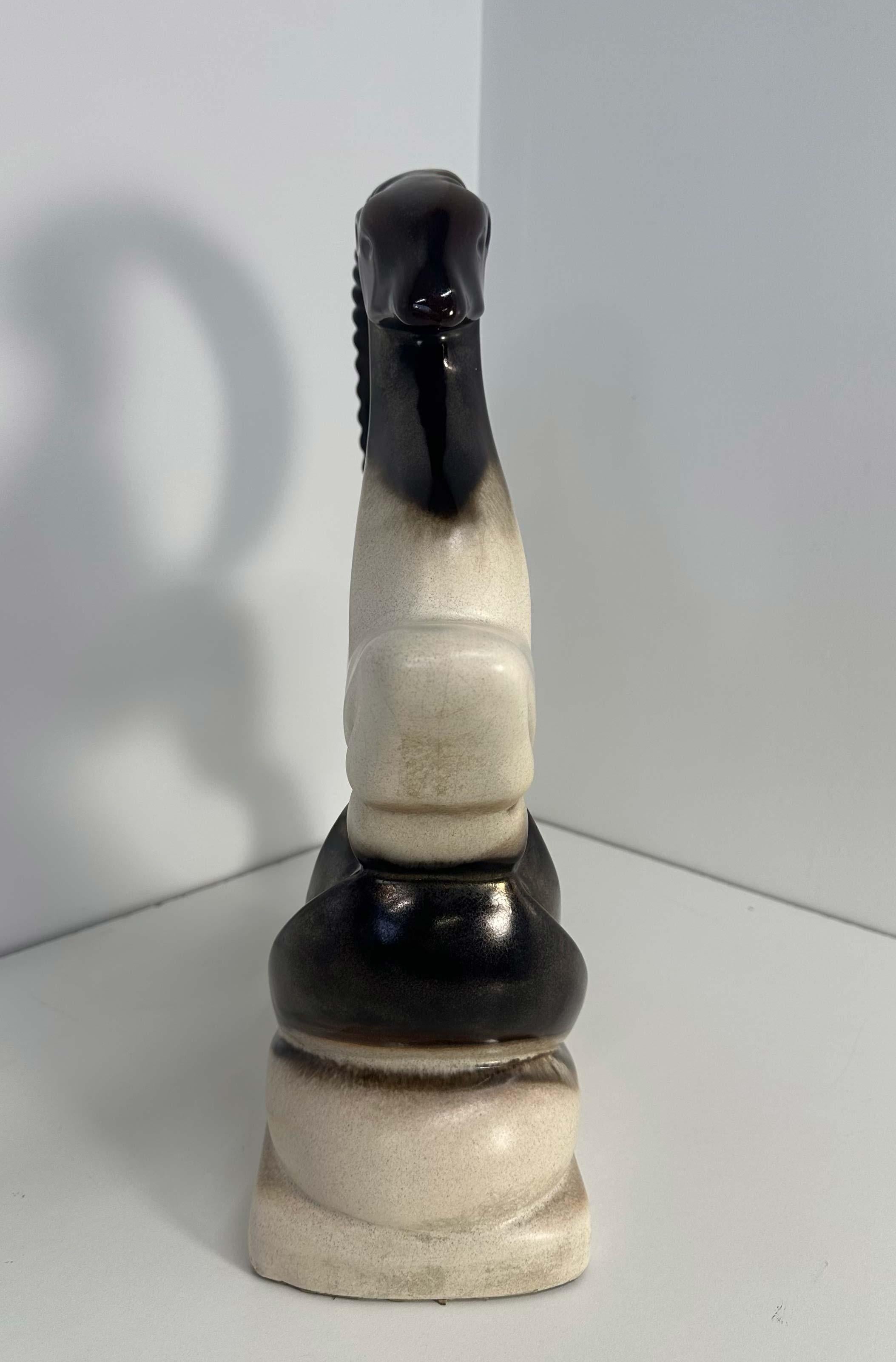 Large ceramic ram in Art Deco style by One Royal Art Art Brown and Whiting, 1960