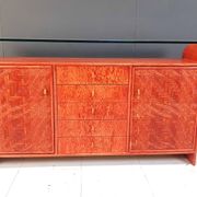 Buffet en rotin vintage, années 1970