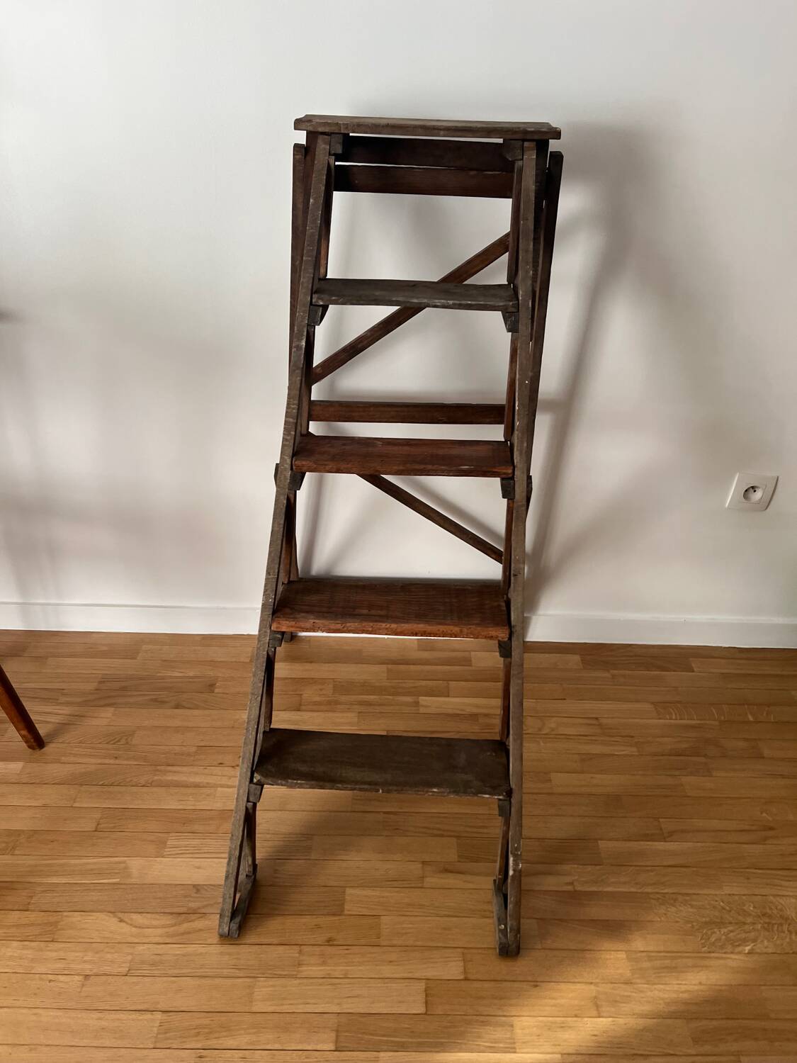 Vintage wooden stepladder