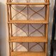 Vintage rattan and wicker shelf 70s