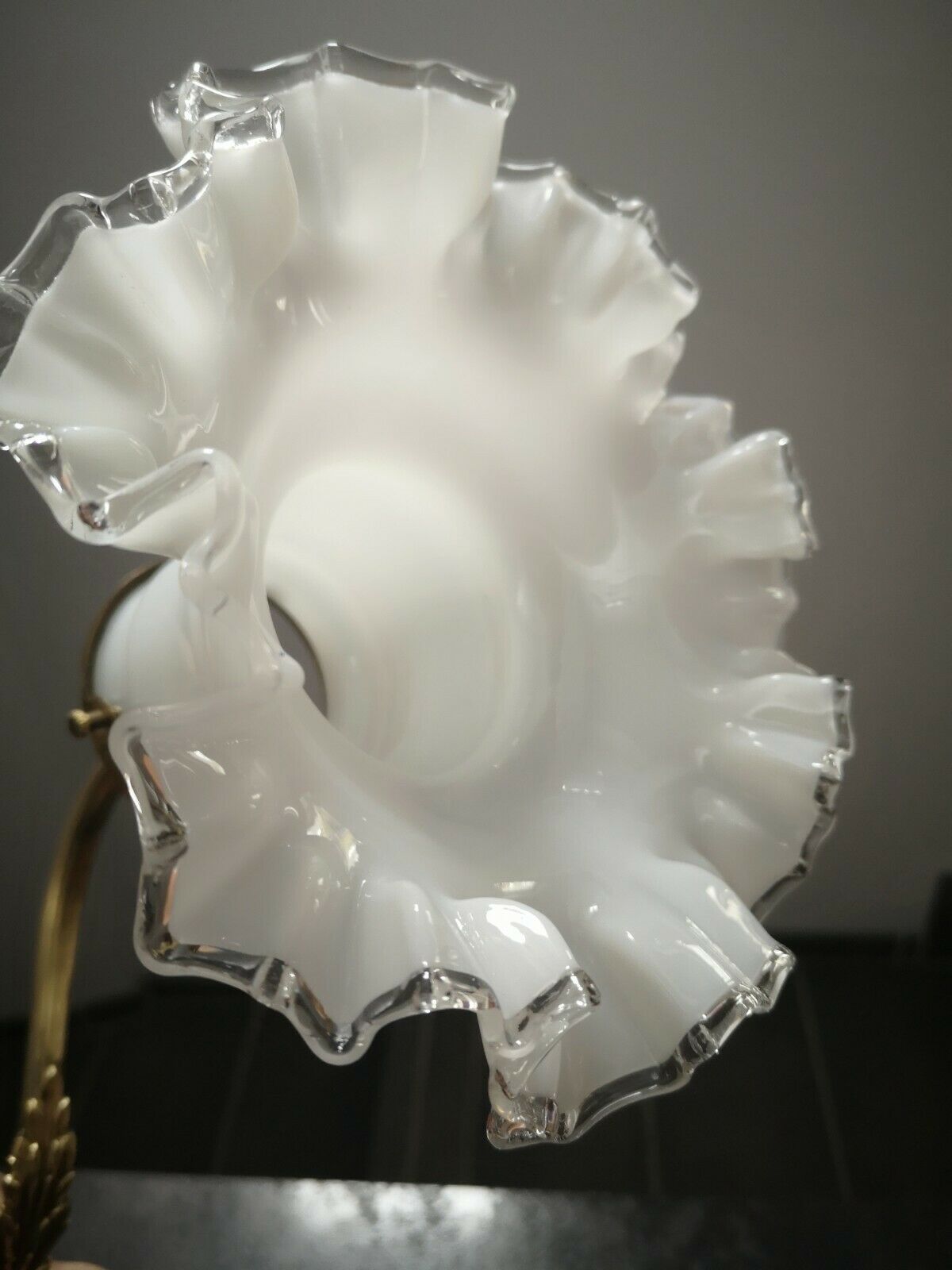 Old wall opaline lace bronze 30/40 17 Art Deco