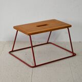 Small vintage wood and metal stool