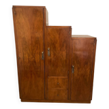 Asymmetrical geometric cabinet under ART DECO staircase slope