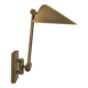Vintage adjustable wall light, brushed brass, France, 1970